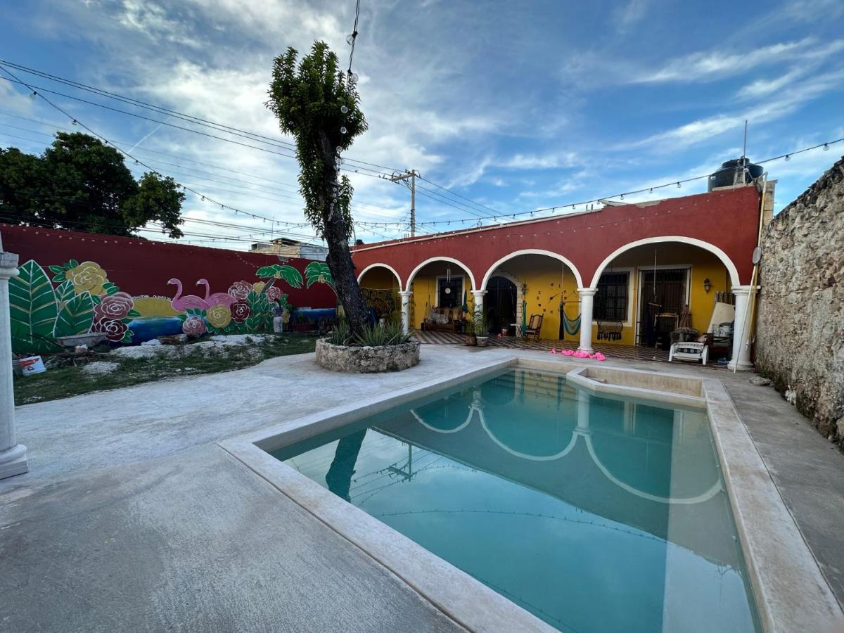 Villa La Casa Rosal, Pool à Campeche Extérieur photo